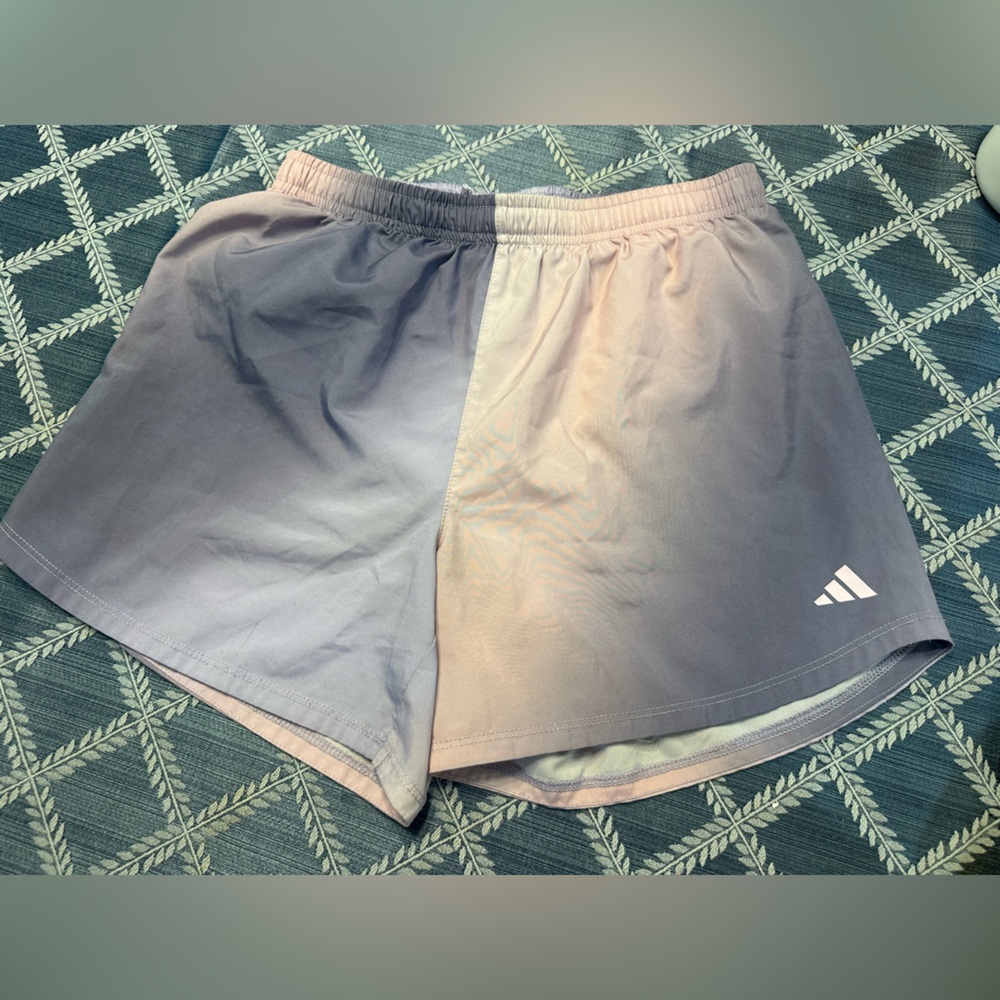 Adidas Girls' Elastic Waistband Ombre Woven Shorts